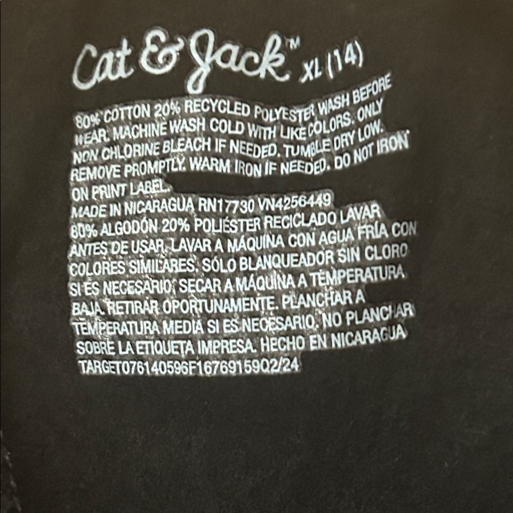 Cat & Jack Black Kids Sweatpants - Picture 3 of 6